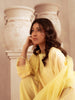 Hamsa wearing MW Signature Yellow 3PC Cotton Silk Dress
