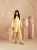 Hamsa wearing MW Signature Yellow 3PC Cotton Silk Dress