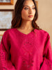 Zar-e-Gul wearing MW Essential Hot Pink 3PC Cotton Silk Dress