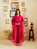 Zar-e-Gul wearing MW Essential Hot Pink 3PC Cotton Silk Dress